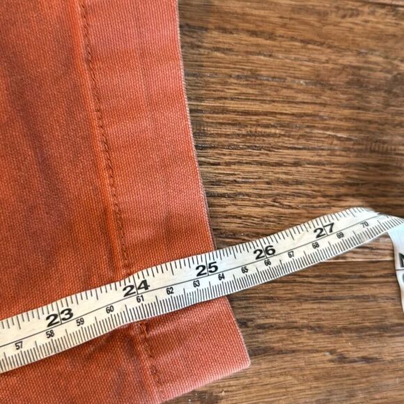 Gap orange carpenter crop jeans size 6 - Picture 5 of 11